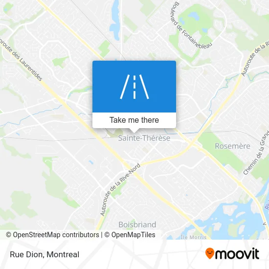 Rue Dion map