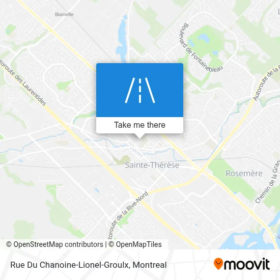Rue Du Chanoine-Lionel-Groulx map