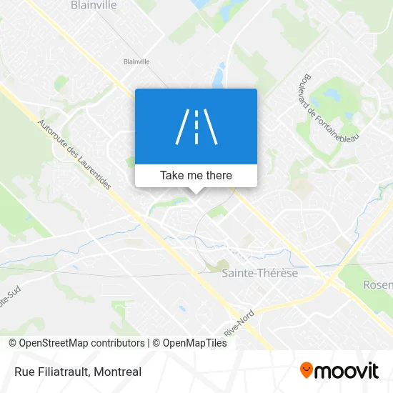 Rue Filiatrault map