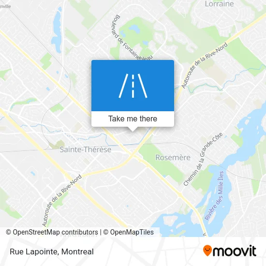 Rue Lapointe map