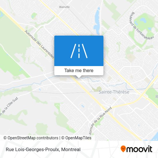 Rue Lois-Georges-Proulx map