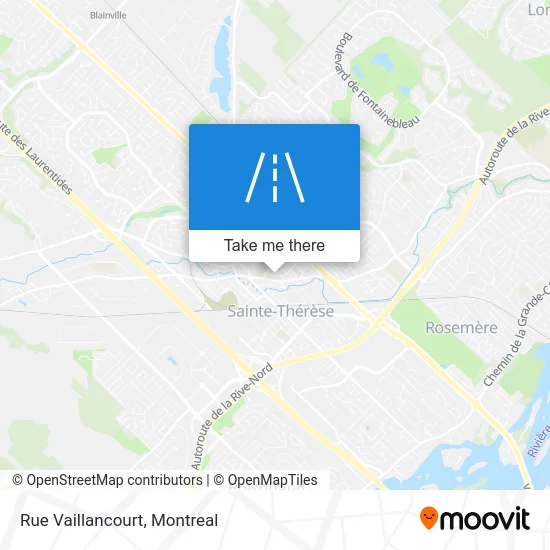 Rue Vaillancourt map