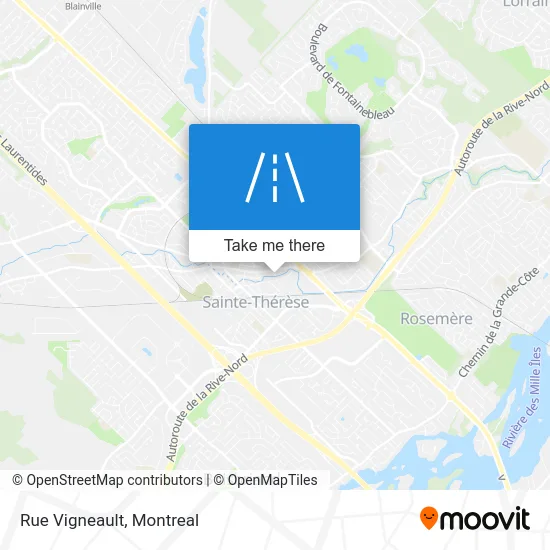 Rue Vigneault map