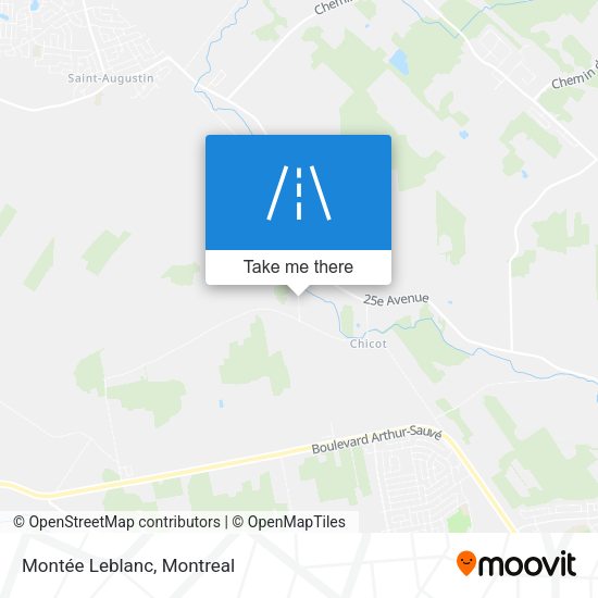 Montée Leblanc map
