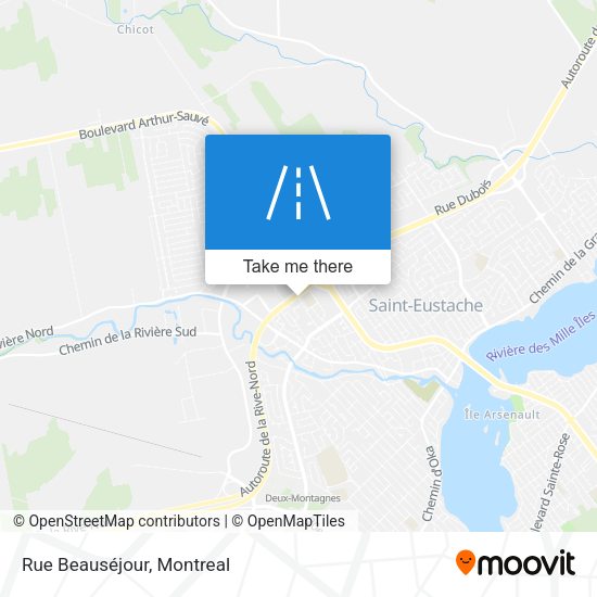 Rue Beauséjour map