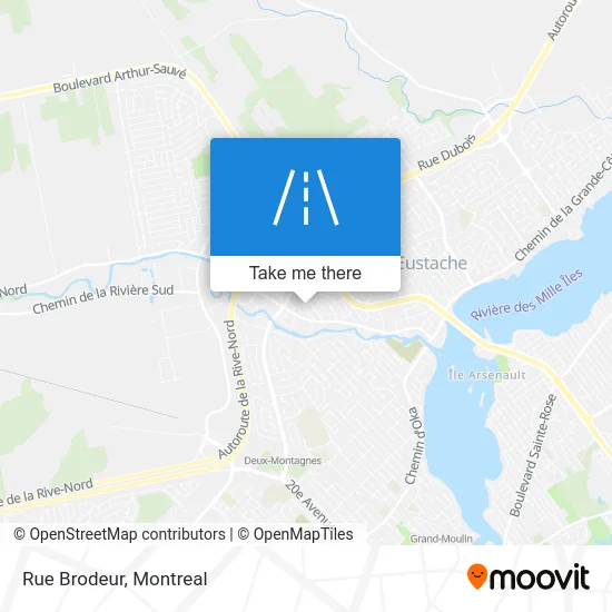 Rue Brodeur map