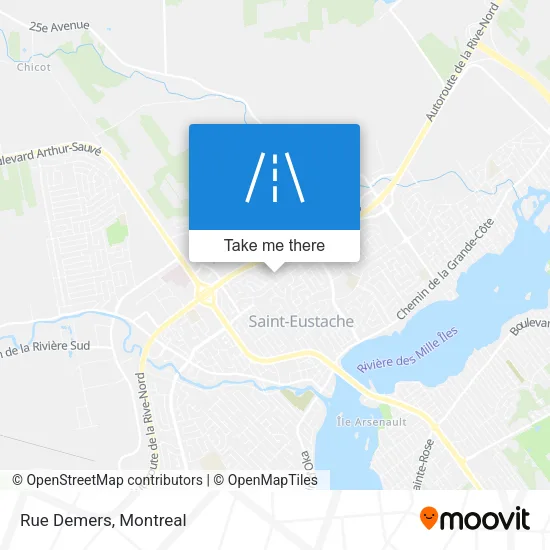 Rue Demers map