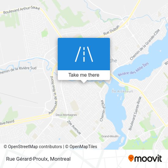 Rue Gérard-Proulx map
