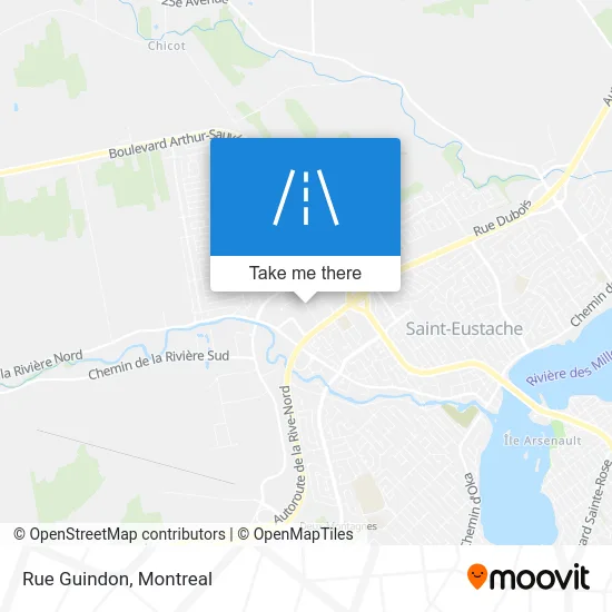 Rue Guindon map