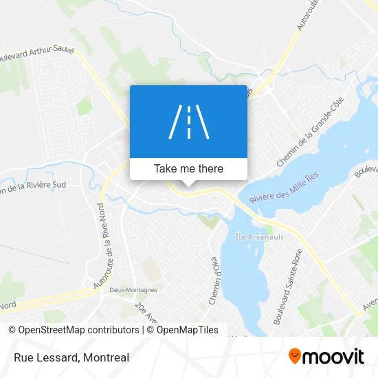 Rue Lessard map