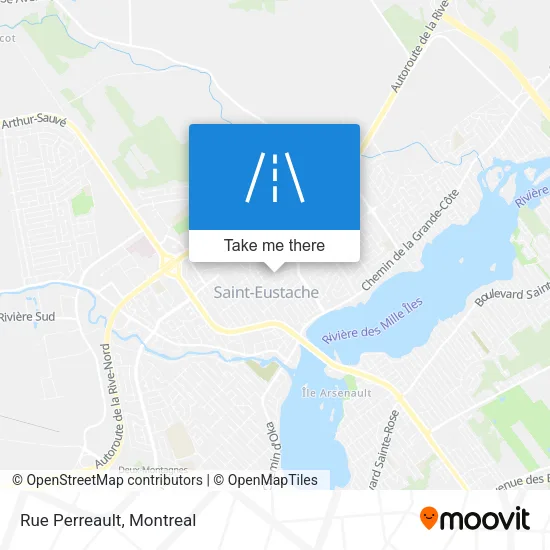 Rue Perreault map