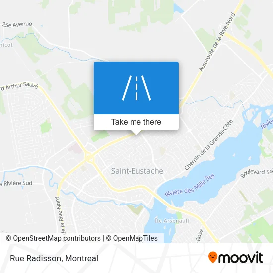 Rue Radisson map