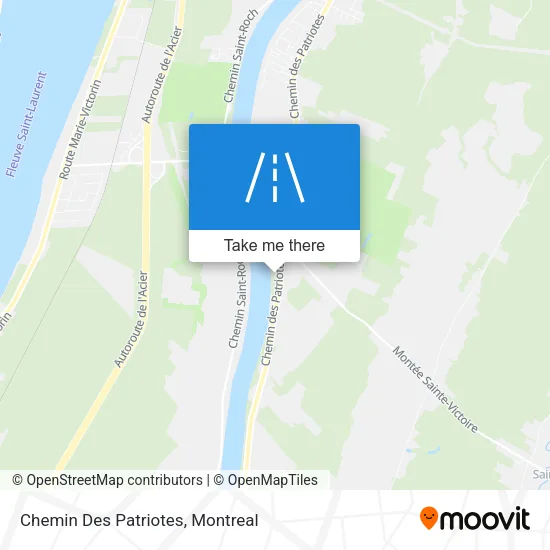 Chemin Des Patriotes map