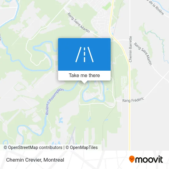 Chemin Crevier map