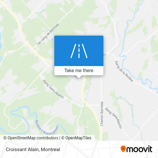 Croissant Alain map