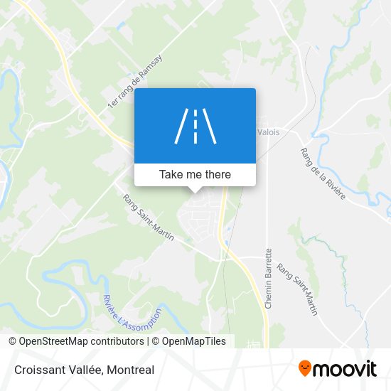 Croissant Vallée map