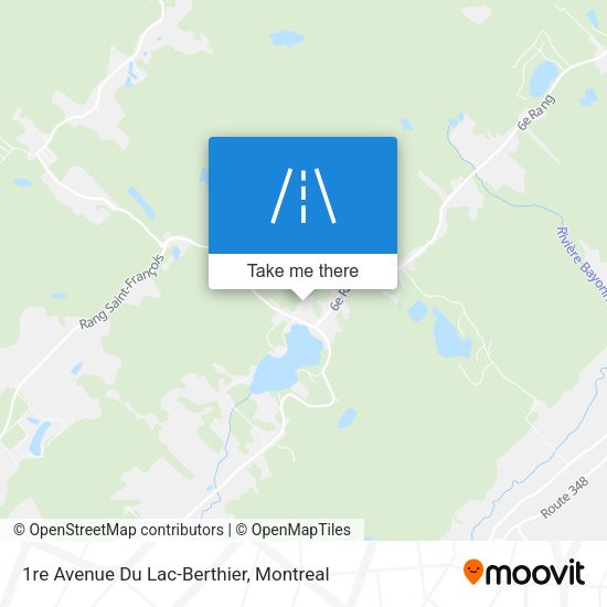 1re Avenue Du Lac-Berthier map