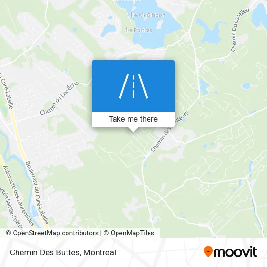 Chemin Des Buttes map