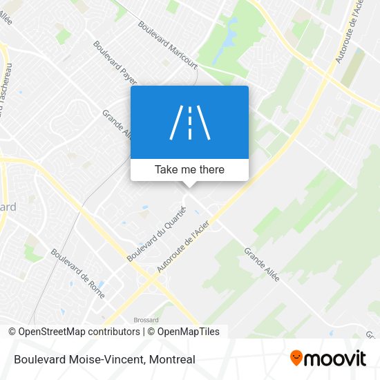 Boulevard Moise-Vincent map