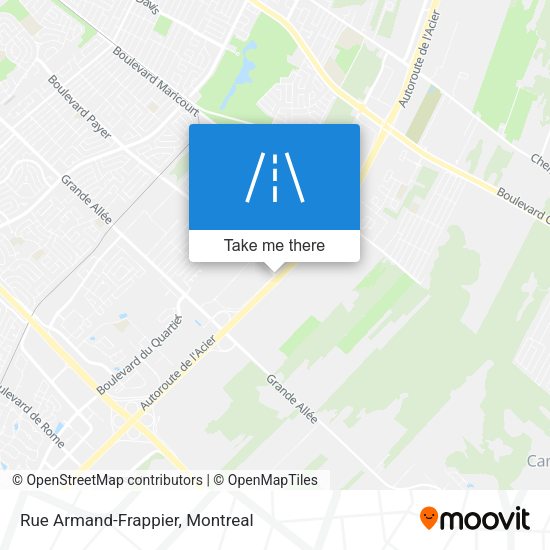 Rue Armand-Frappier map