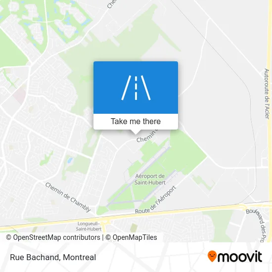 Rue Bachand map