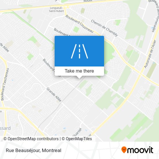Rue Beauséjour map