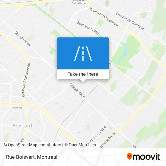 Rue Boisvert map