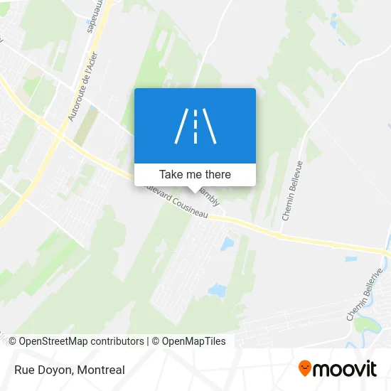 Rue Doyon map