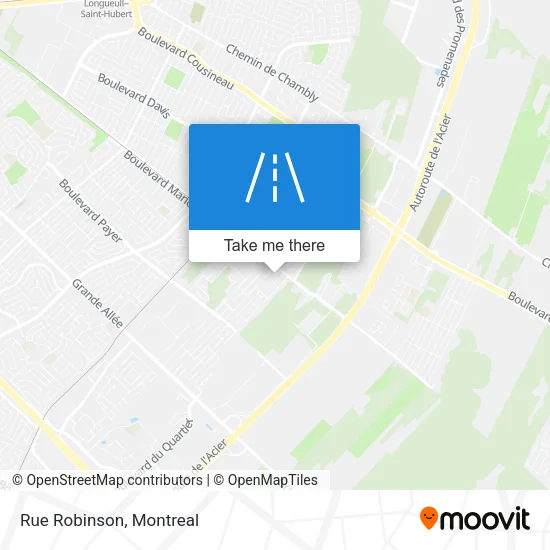 Rue Robinson map