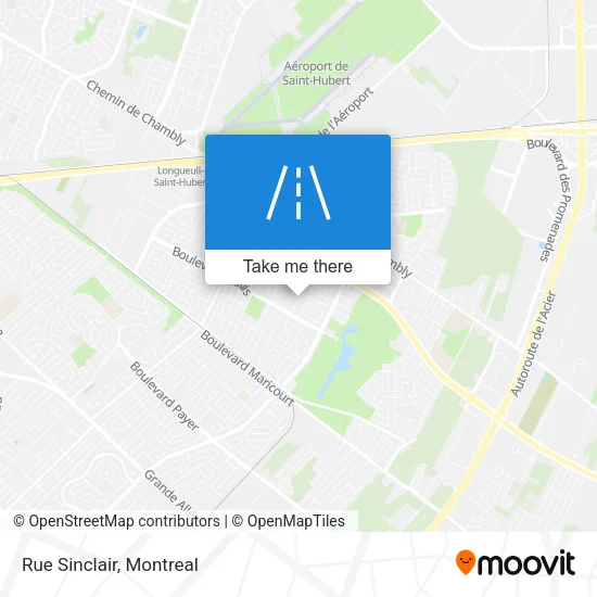 Rue Sinclair map