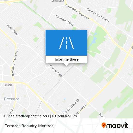 Terrasse Beaudry map