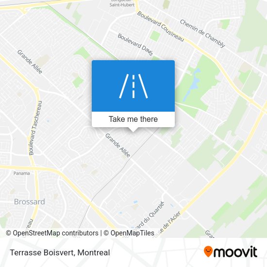 Terrasse Boisvert map