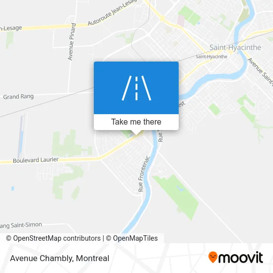Avenue Chambly map