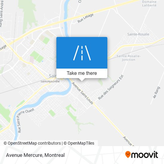 Avenue Mercure map