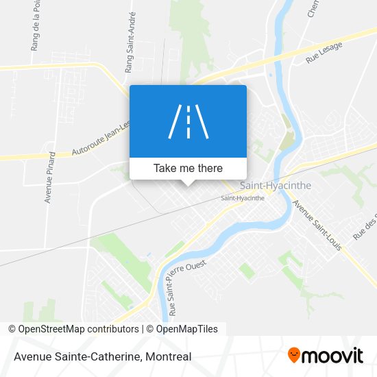 Avenue Sainte-Catherine map