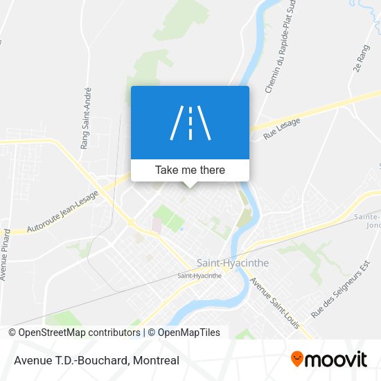 Avenue T.D.-Bouchard map