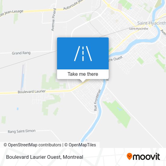 Boulevard Laurier Ouest map