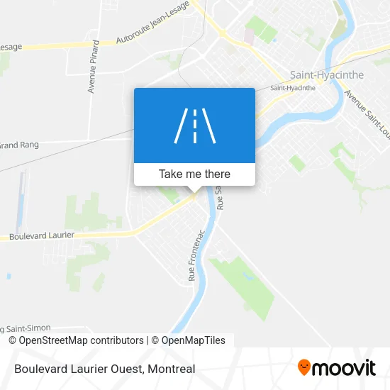 Boulevard Laurier Ouest map