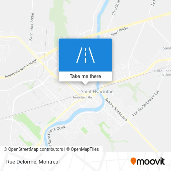 Rue Delorme map
