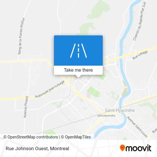Rue Johnson Ouest map