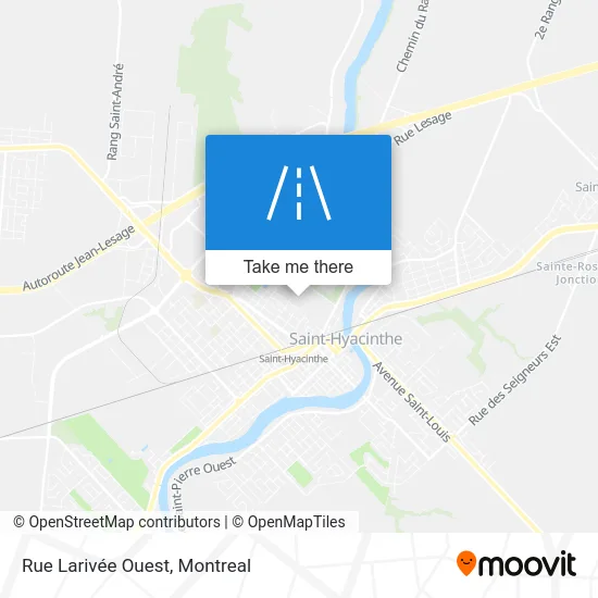 Rue Larivée Ouest map