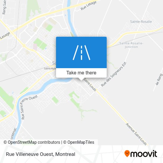Rue Villeneuve Ouest map