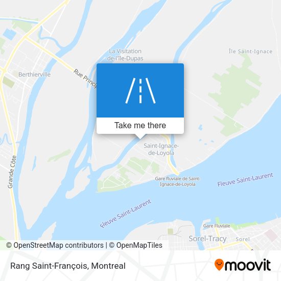 Rang Saint-François map