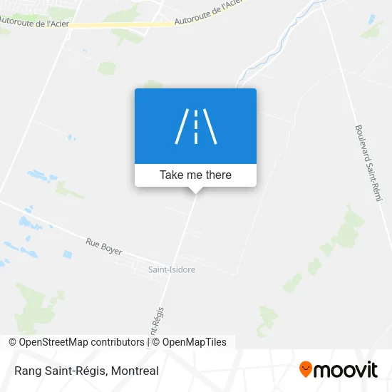Rang Saint-Régis map