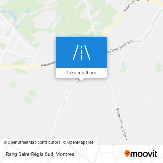 Rang Saint-Régis Sud map
