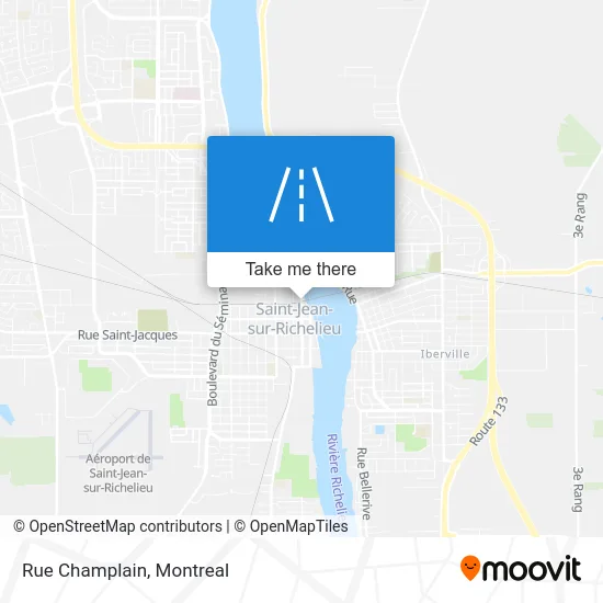 Rue Champlain map