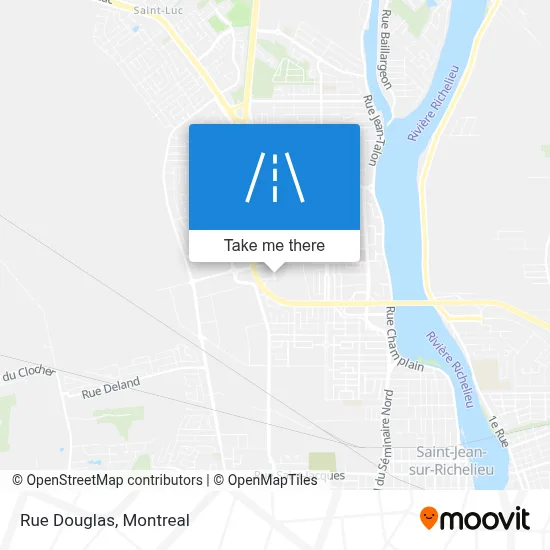 Rue Douglas map