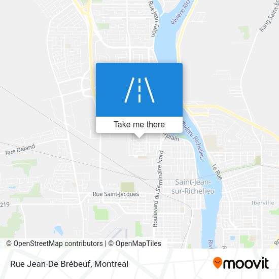 Rue Jean-De Brébeuf map