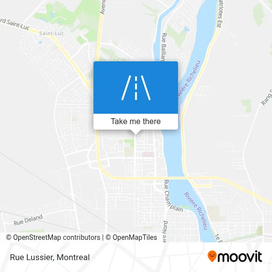 Rue Lussier map