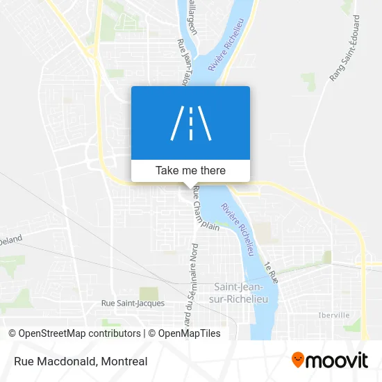 Rue Macdonald map